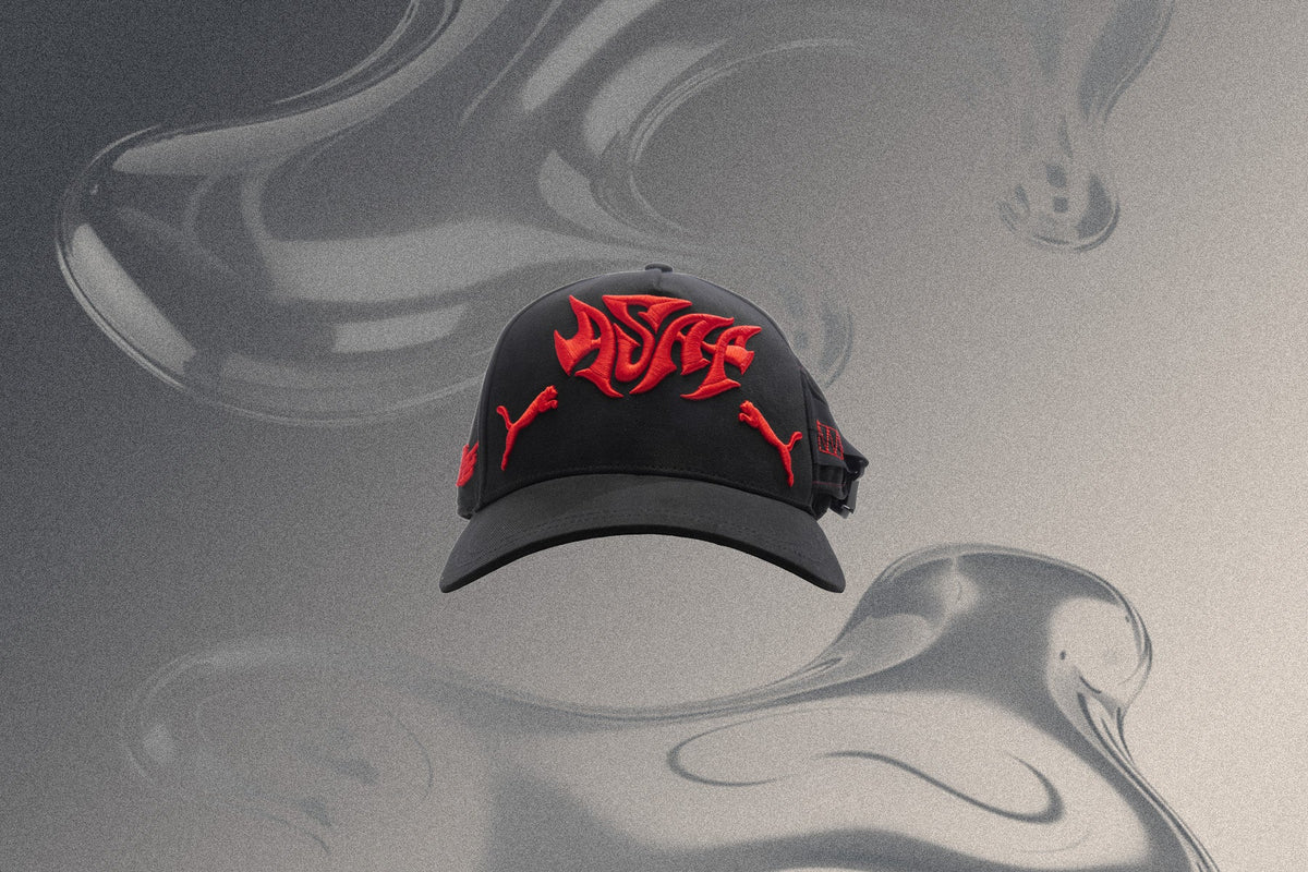 Puma x A$AP Rocky Seatbelt Cap - Black/Fierce Red