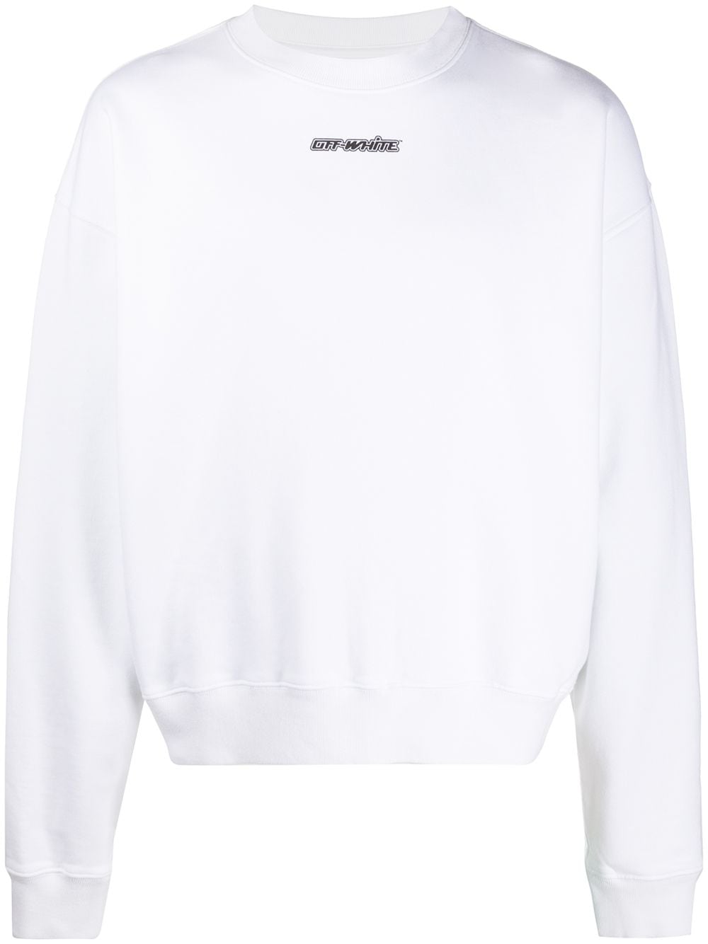 OFF-WHITE MARKER ARROWS CREWNECK SWEATSHIRT WHITE/BLUE