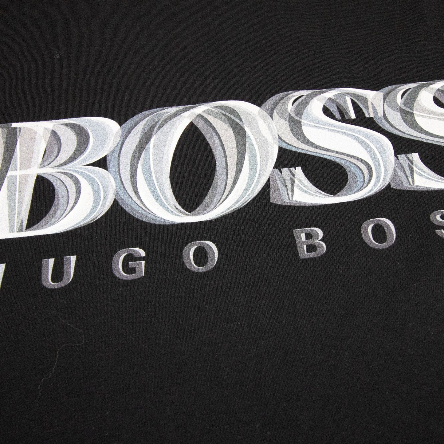 Hugo Boss Tee 7 Logo T Shirt Black 001