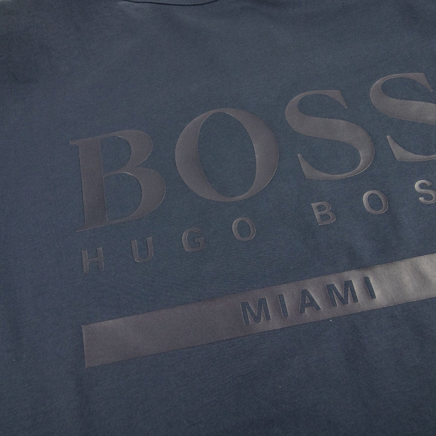 Hugo Boss Tee City Logo T Shirt Navy