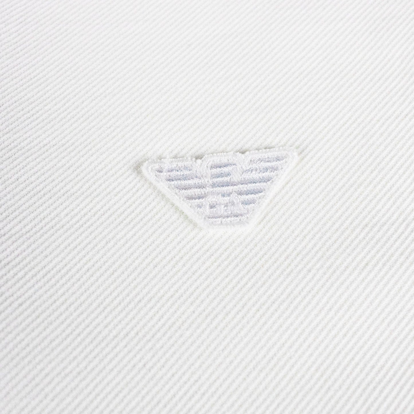 Emporio Armani Embossed Eagle Logo S/s Polo White