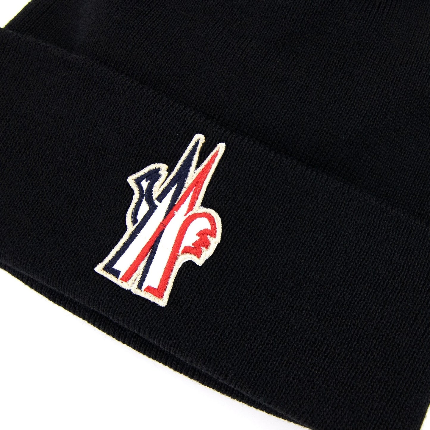 Moncler Pure Wool Beanie Black 999