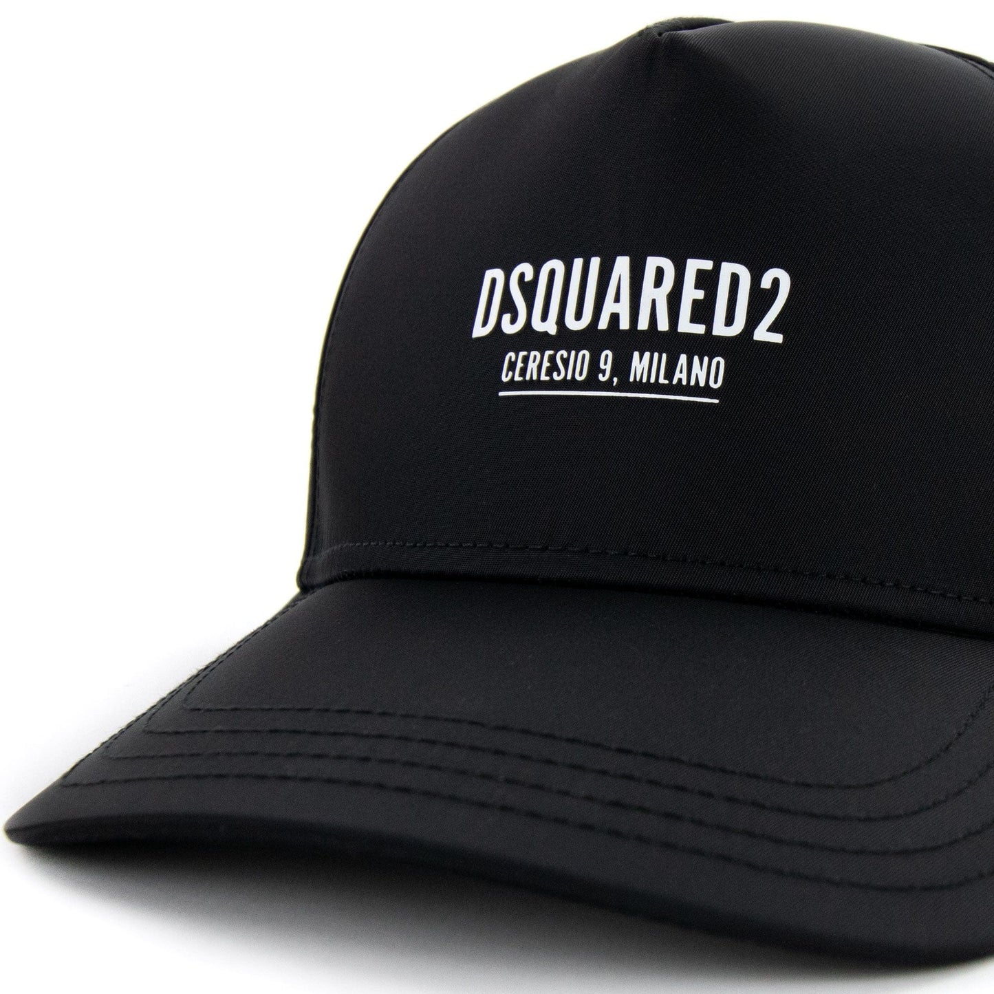 Dsquared2 Ceresio 9 Nylon Baseball Cap Black/white