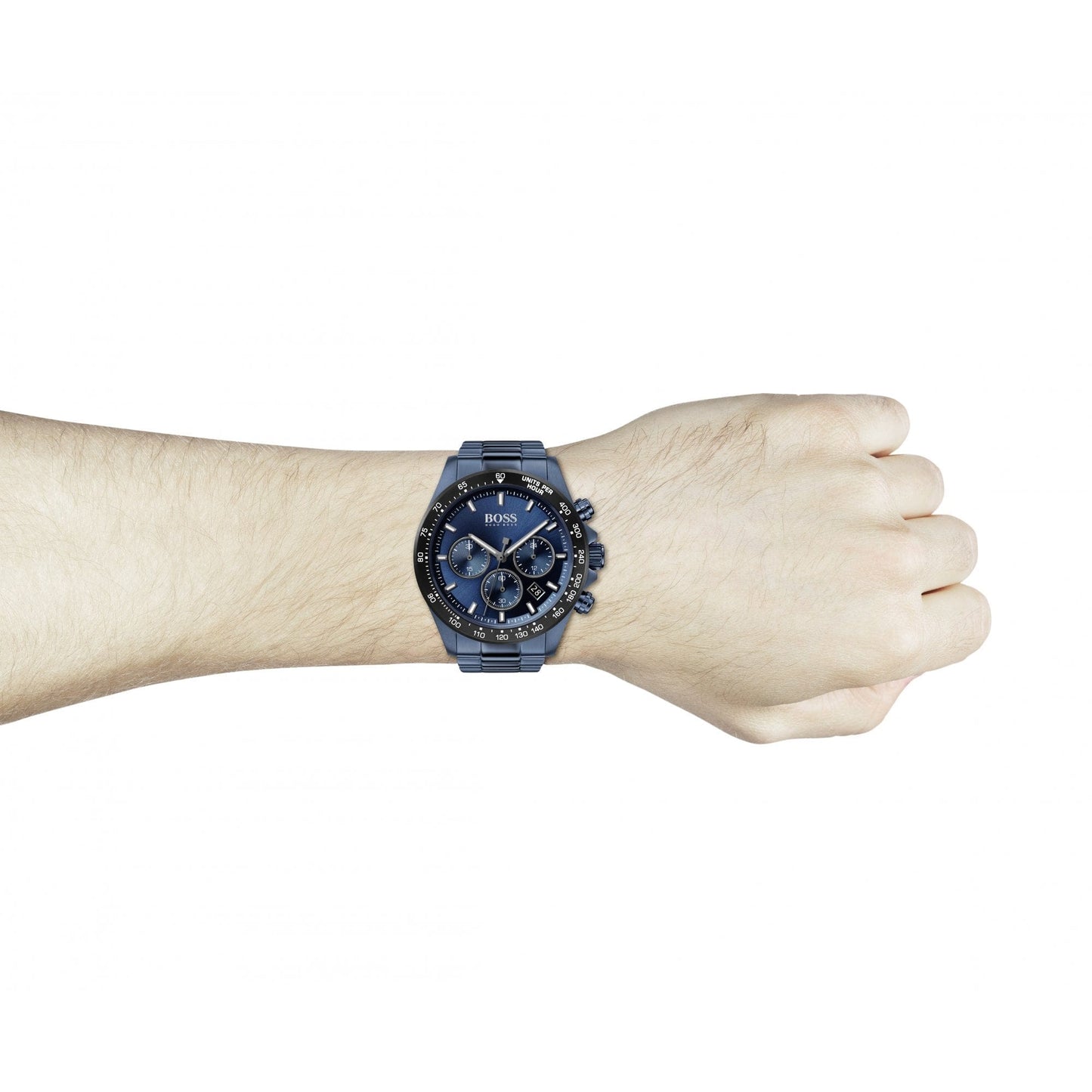 Hugo Boss Hero Blue Plated Steel Watch Blue