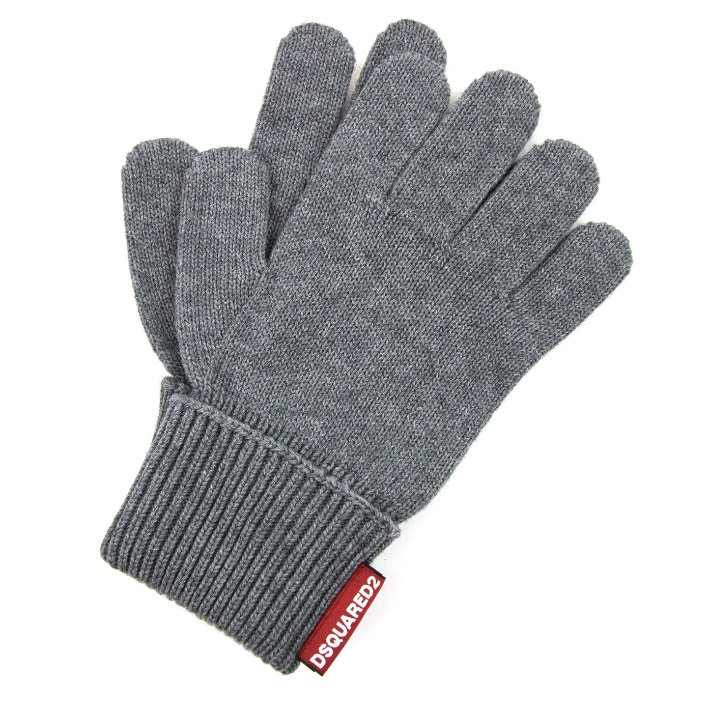 Dsquared2 Warmy Hat & Gloves Knit Set Grey