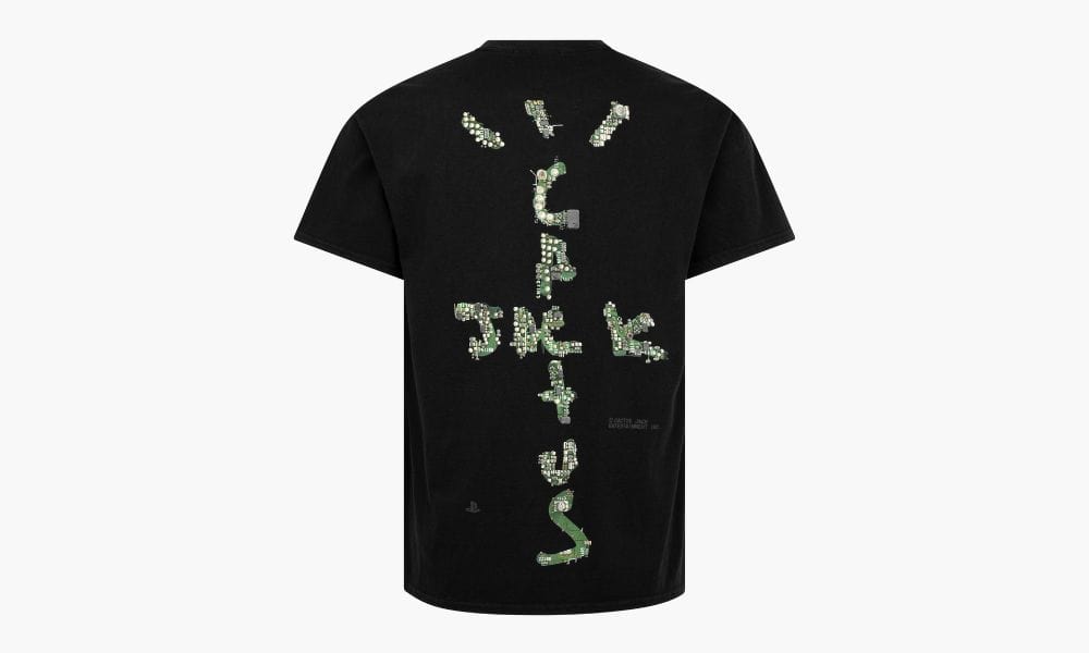 TRAVIS SCOTT PLAYSTATION MOTHER BOARD T-SHIRT BLACK