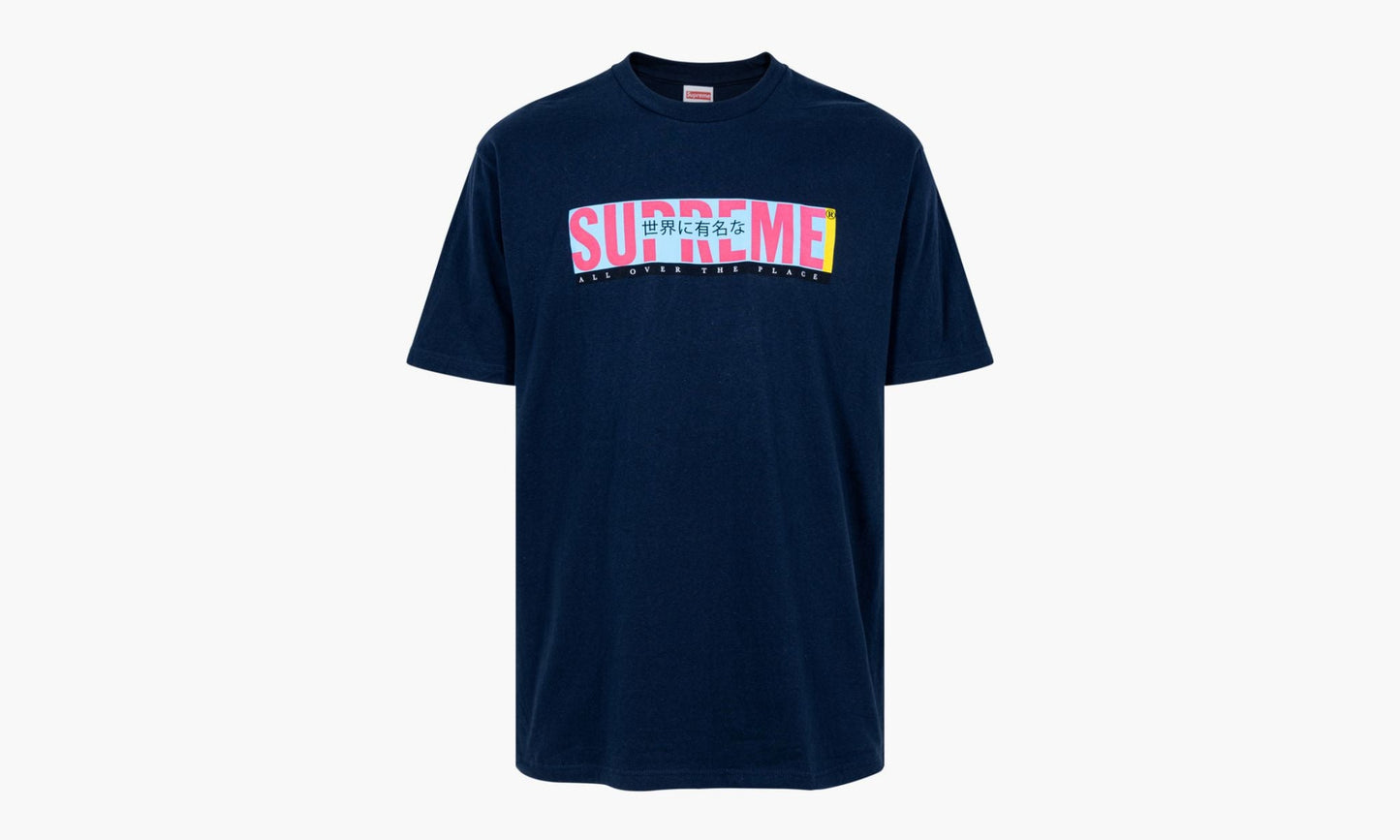SUPREME ALL OVER TEE NAVY