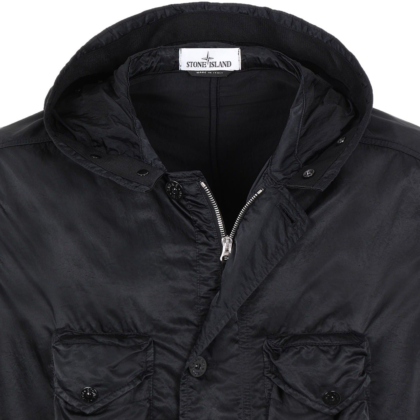 Stone Island Black Nylon Raso TC