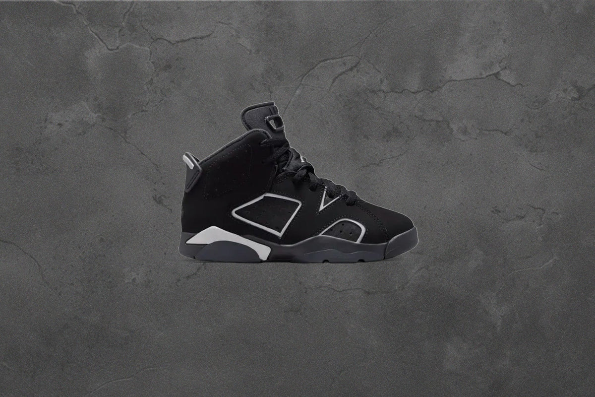 Air Jordan 6 Retro 'Cap and Gown' (PS) - Black/Reflect Silver/Black