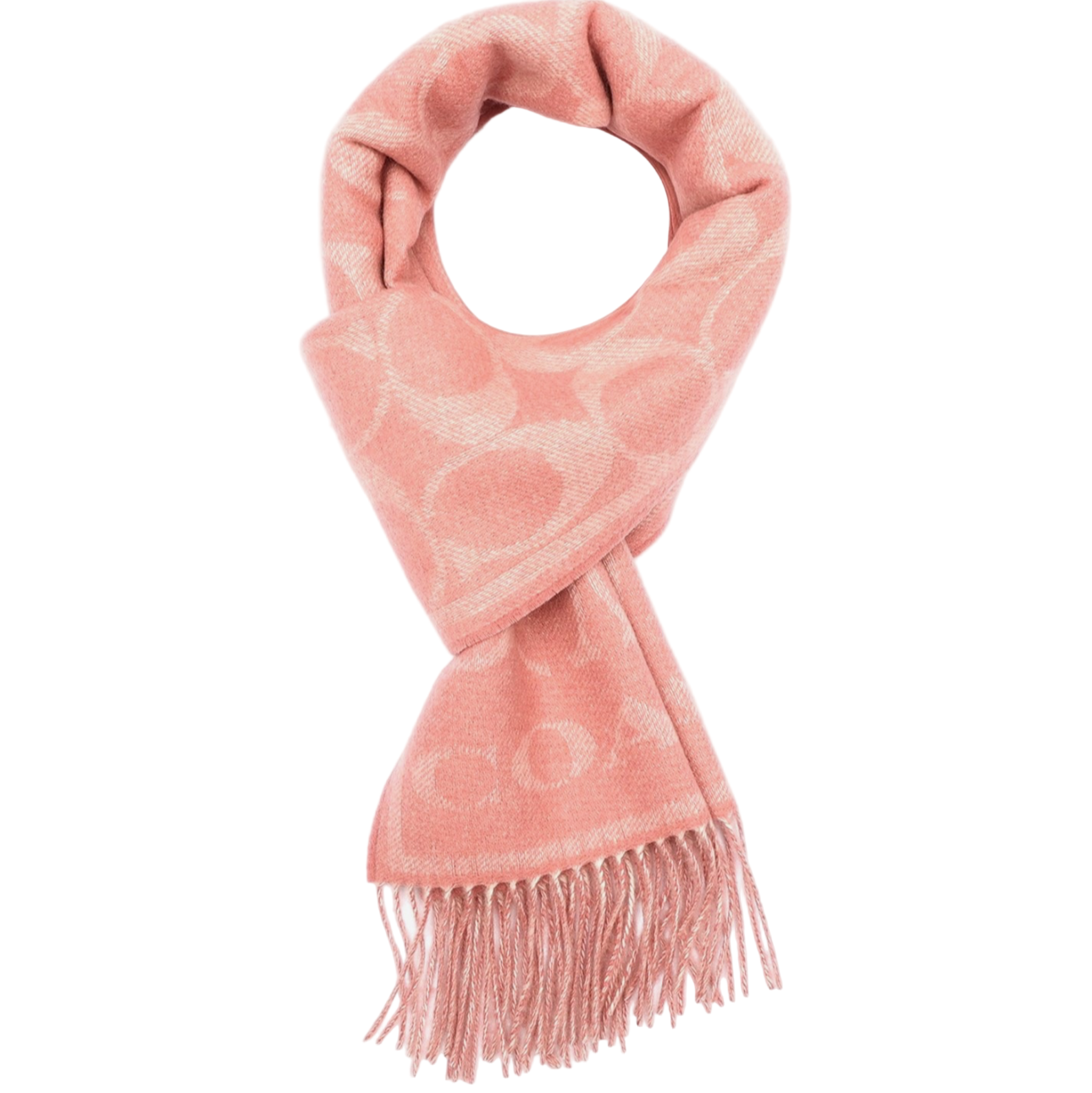 Women’s Coach Pink Cashmere Scarf