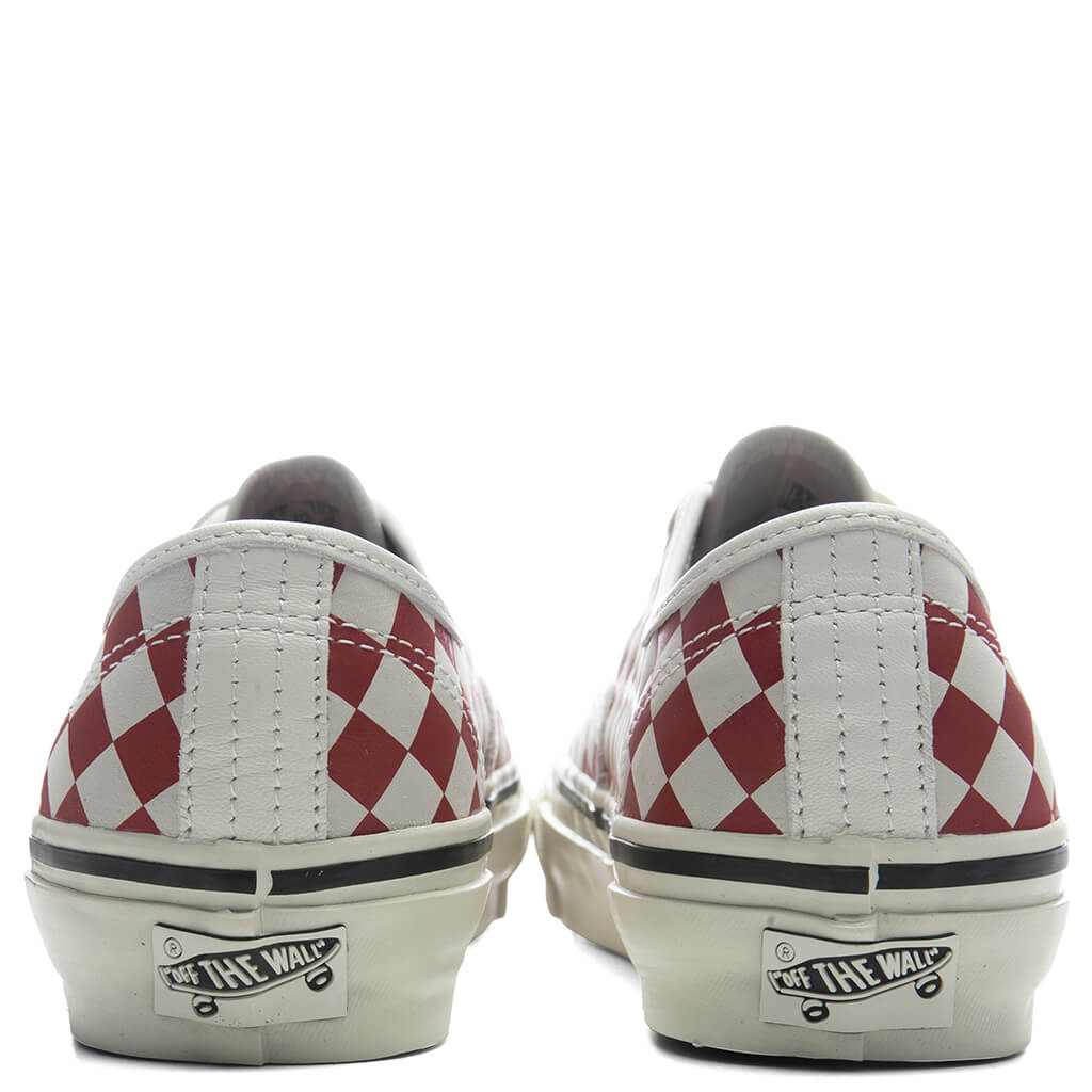 Premium LX Authentic 44 Diamond - Checkerboard Red/Marshmallow White