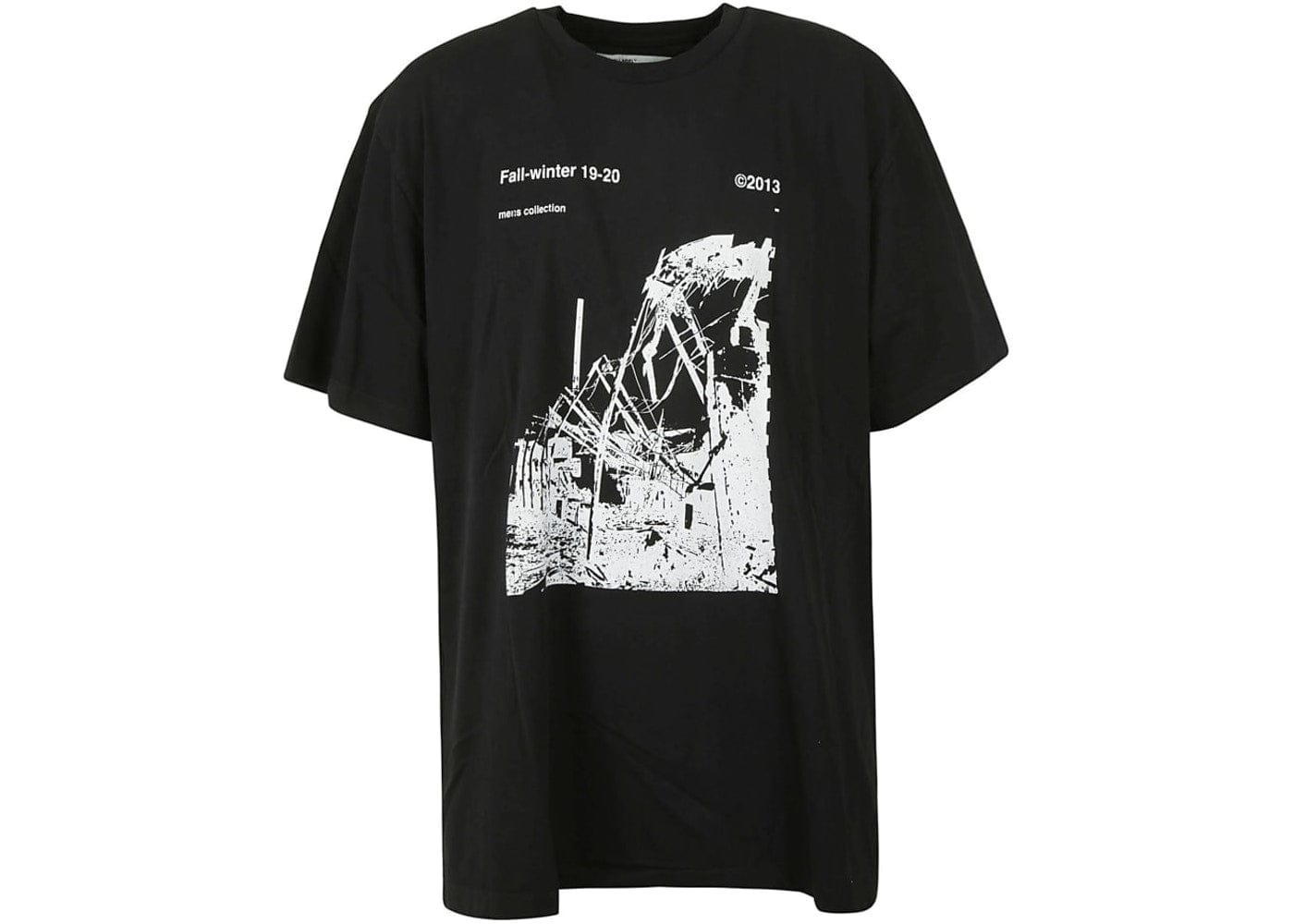 OFF WHITE RUINED FACTORY T-SHIRT BLACK