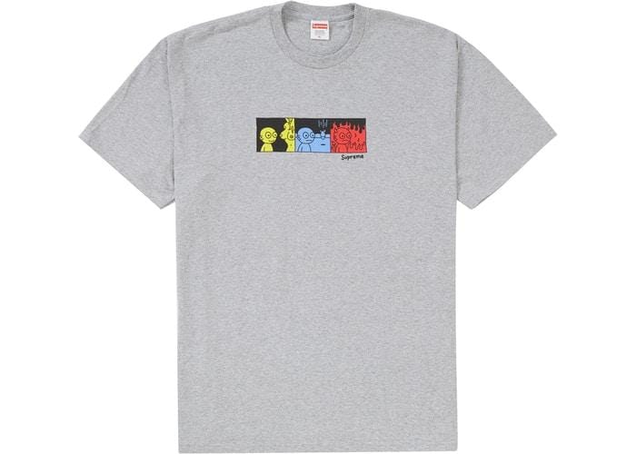 SUPREME LIFE TEE HEATHER GREY