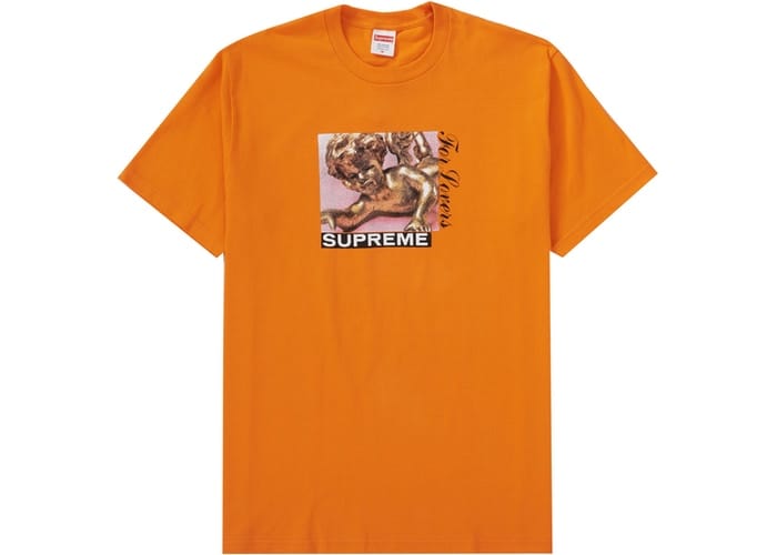 SUPREME LOVERS TEE ORANGE FW20
