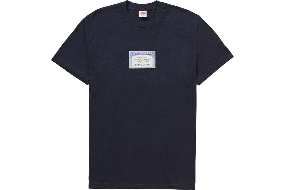 SUPREME SOCIAL TEE NAVY