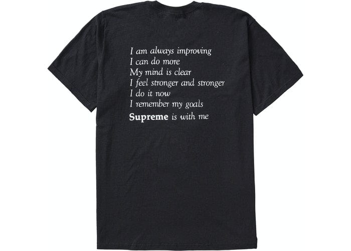 SUPREME STAY POSITIVE TEE BLACK