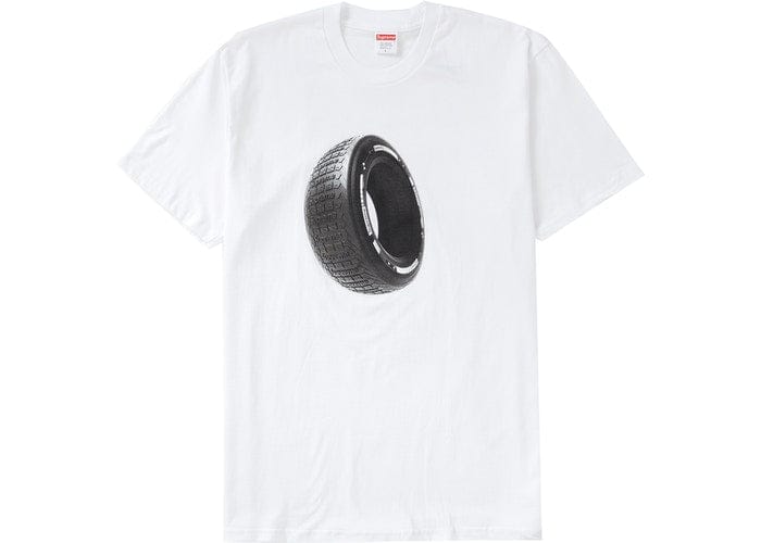 SUPREME TIRE TEE WHITE FW20