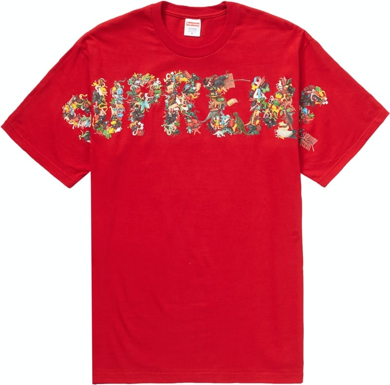 SUPREME TOY PILE TEE RED