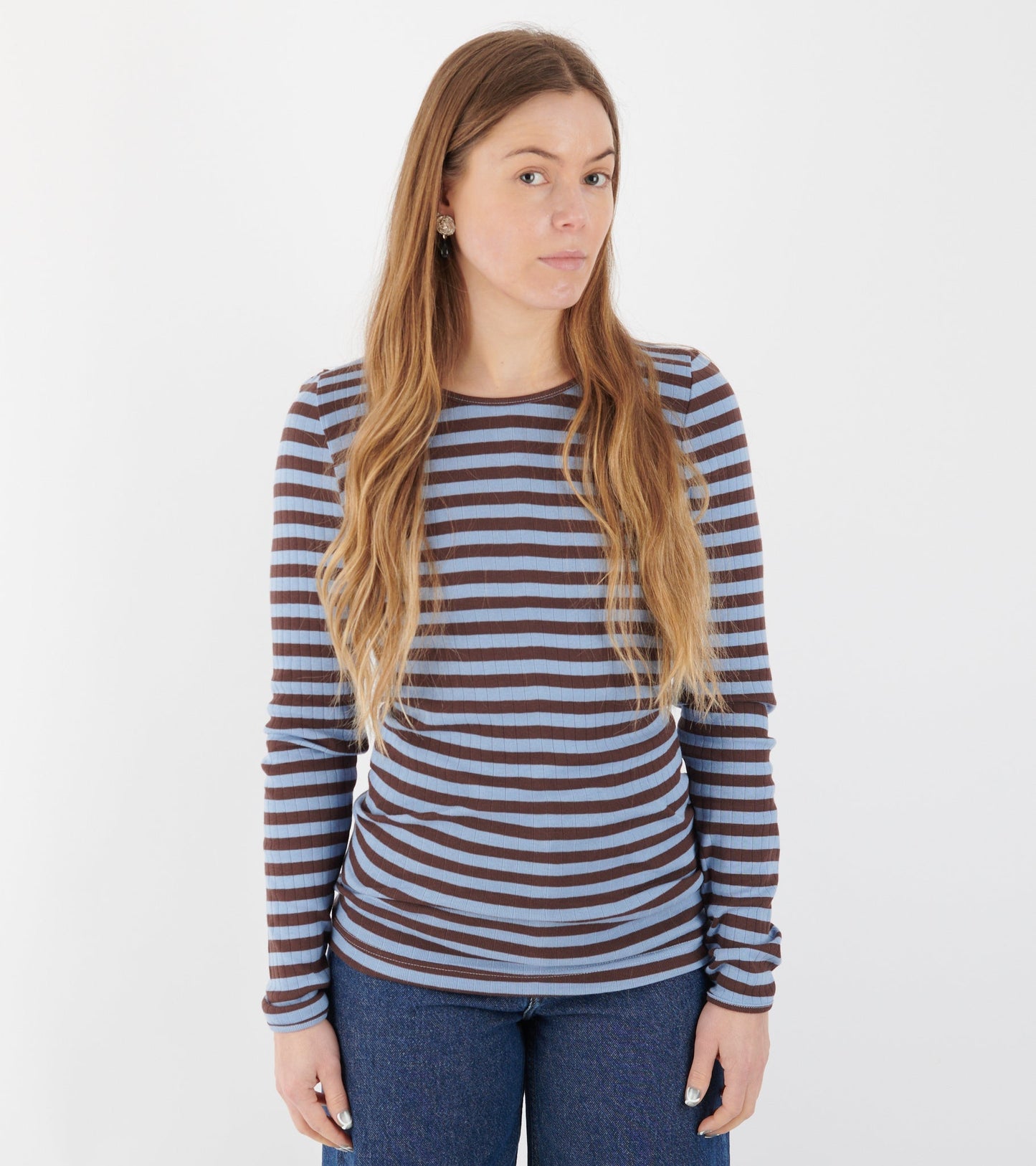 101 Rib Broadway Brown/Light Blue