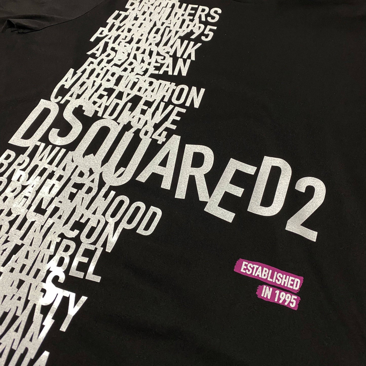 DSQUARED2 Black Oversized Logo T-Shirt