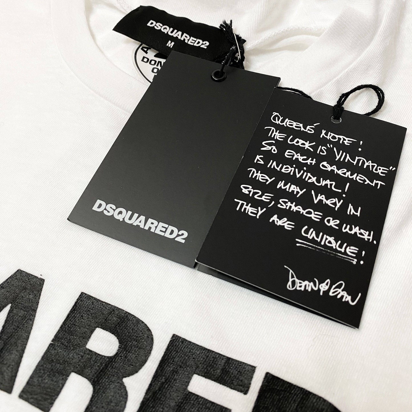 DSQUARED2 White 'Born In Canada' Tee