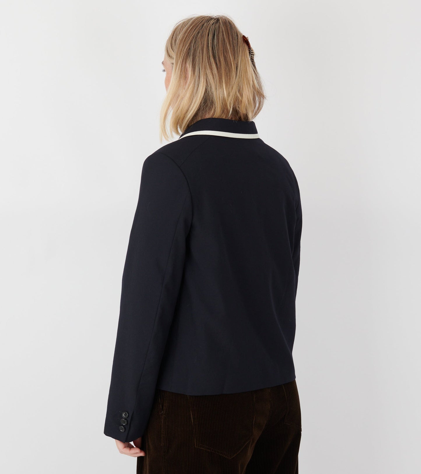 Piping Jacket Navy/White