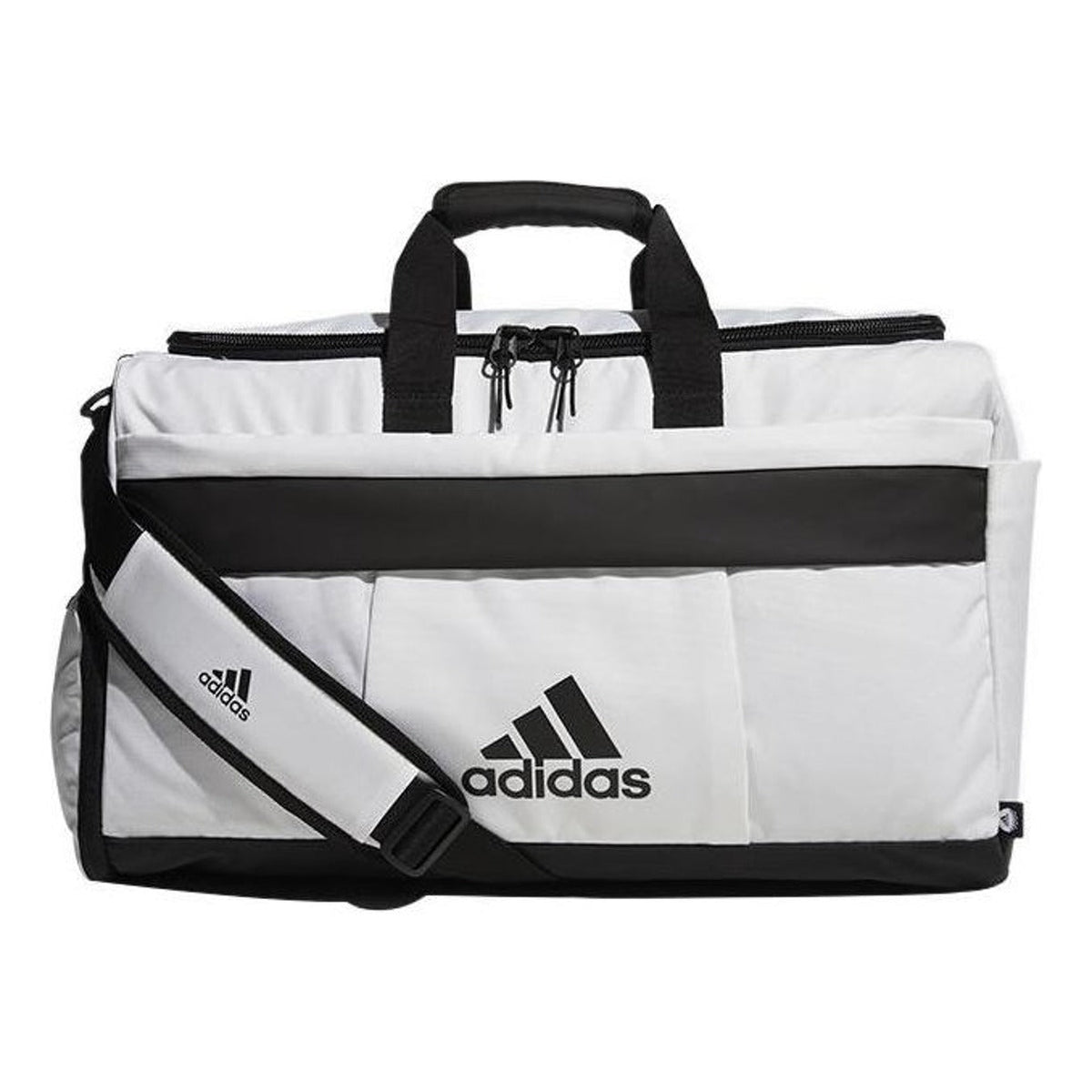 adidas Duffel Bag 'White Black' HA3194