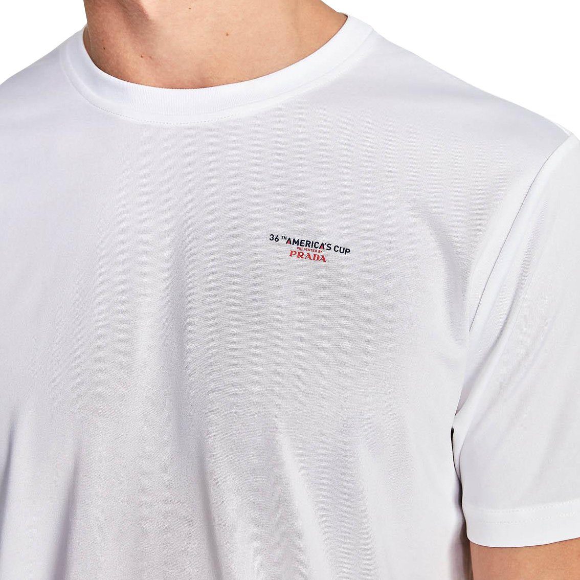 Prada x North Sails White Logo T-Shirt
