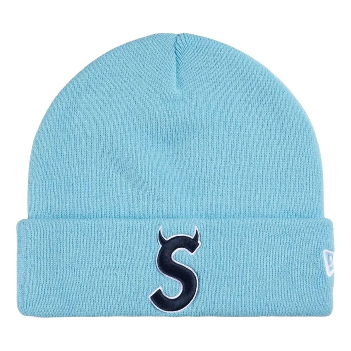 Supreme x New Era SS26 Devil S Logo Beanie 'Light Blue' SUP-SS26-1018-BLU