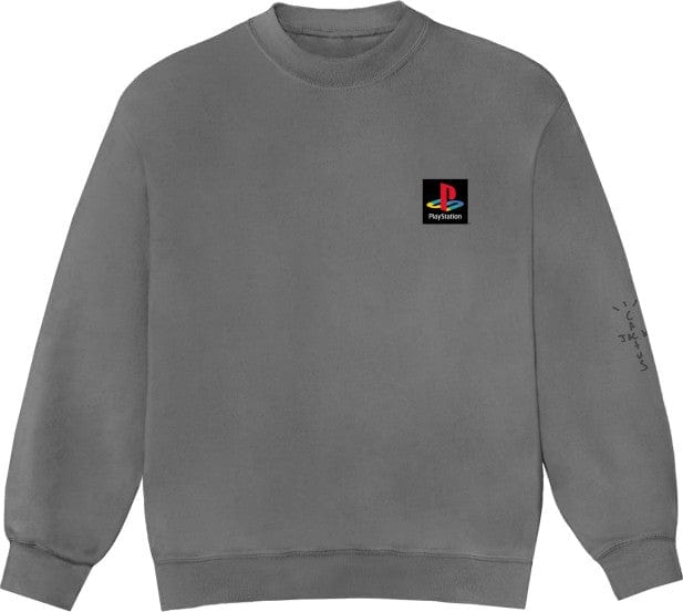TRAVIS SCOTT PLAYSTATION CLASSIC CREWNECK WASHED GREY