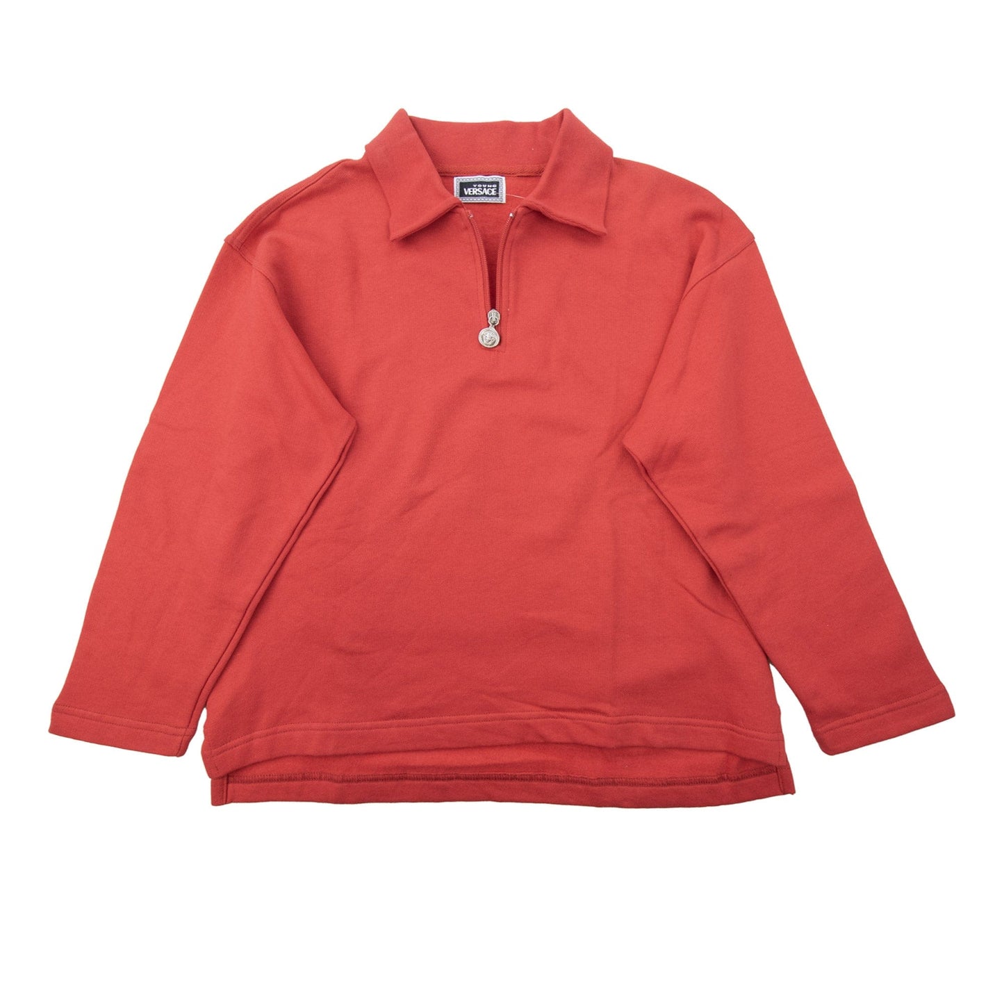 Young Versace Kids Quarter Zip Sweater Red