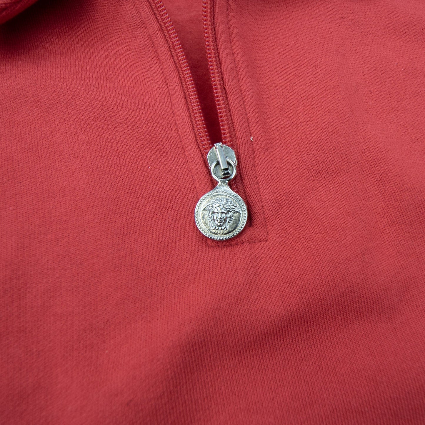 Young Versace Kids Quarter Zip Sweater Red