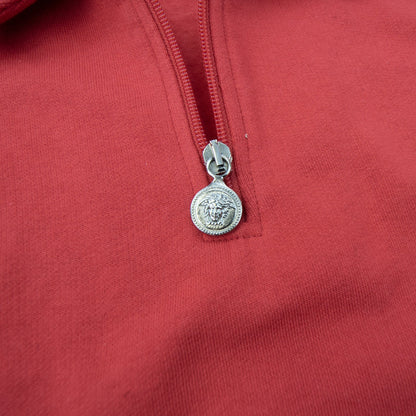 Young Versace Kids Quarter Zip Sweater Red