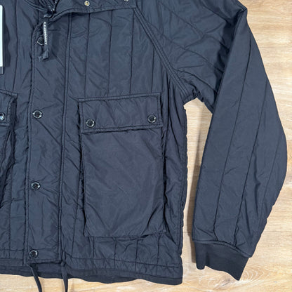 C.P. Company GD Liner Padded Goggle Jacket in Black