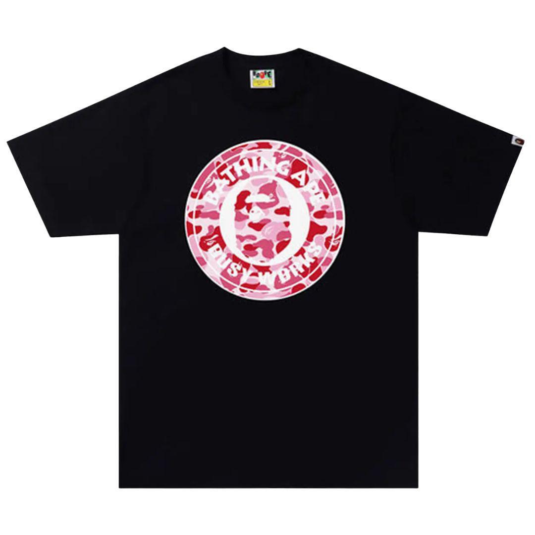 BAPE ABC CAMO BUSY WORKS T-SHIRT BLACK/PINK