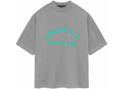 ESSENTIALS FOG HEAVY JERSEY T-SHIRT DARK HEATHER OATMEAL