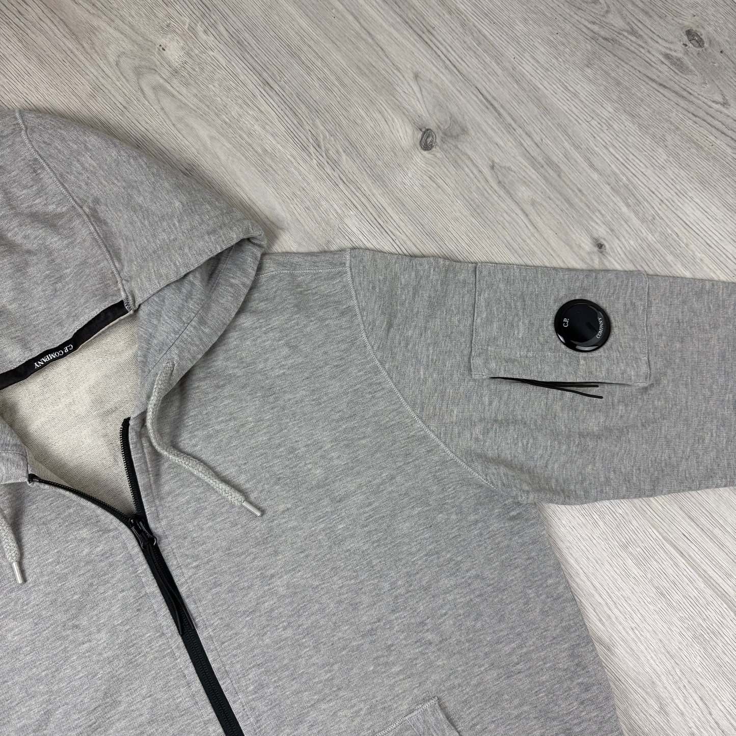 CP Company Zip Hoodie - Greystone Melange