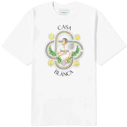 Casablanca White Logo T-Shirt