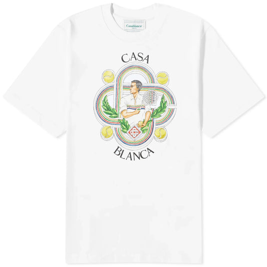 Casablanca White Logo T-Shirt