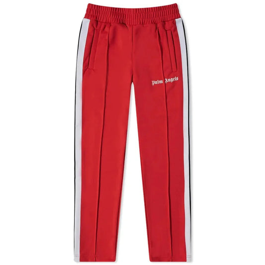 PALM ANGELS CLASSIC TRACK PANTS RED