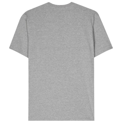COMME DES GARÇONS PLAY OUTLINE PRINT HEART T-SHIRT GREY