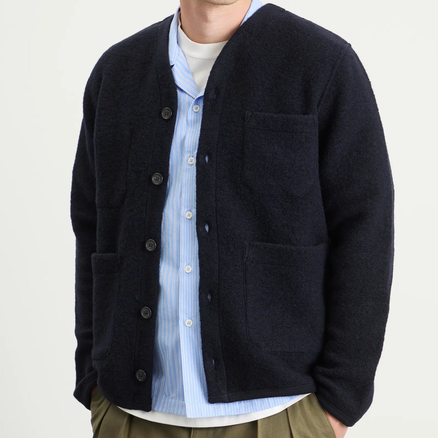 Universal Works Wool Fleece Cardigan