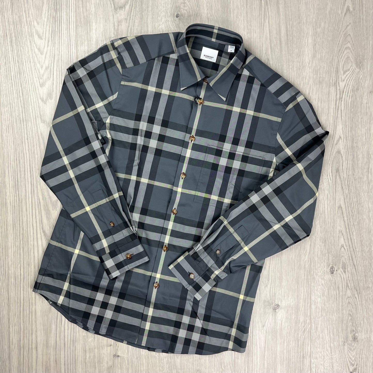 Burberry Check Shirt - Grey