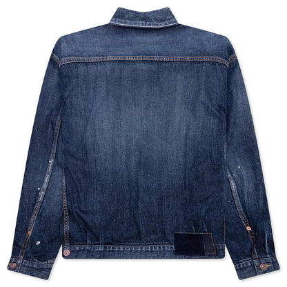 101XX S/S Damaged Jacket - Indigo