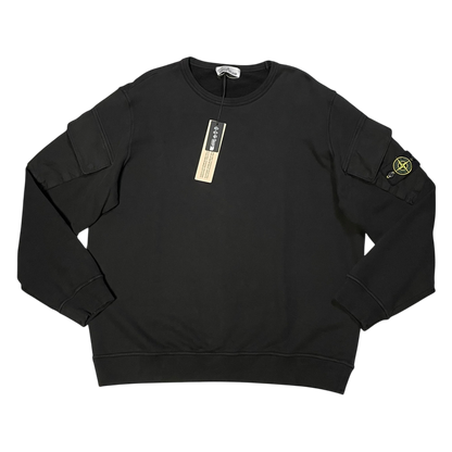 Stone Island Soft Organic Cotton Sleeve Pocket Sweater