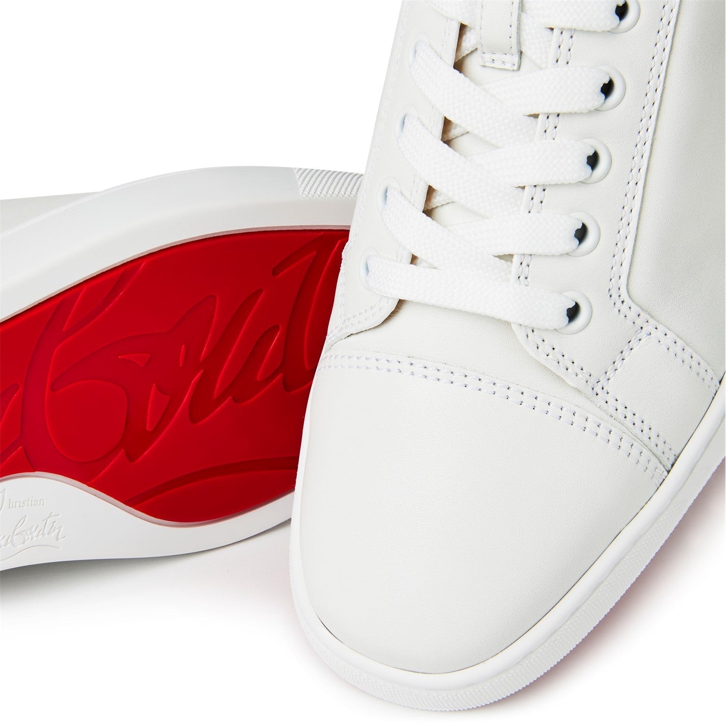 Christian Louboutin Fun Louis Junior Leather Sneakers