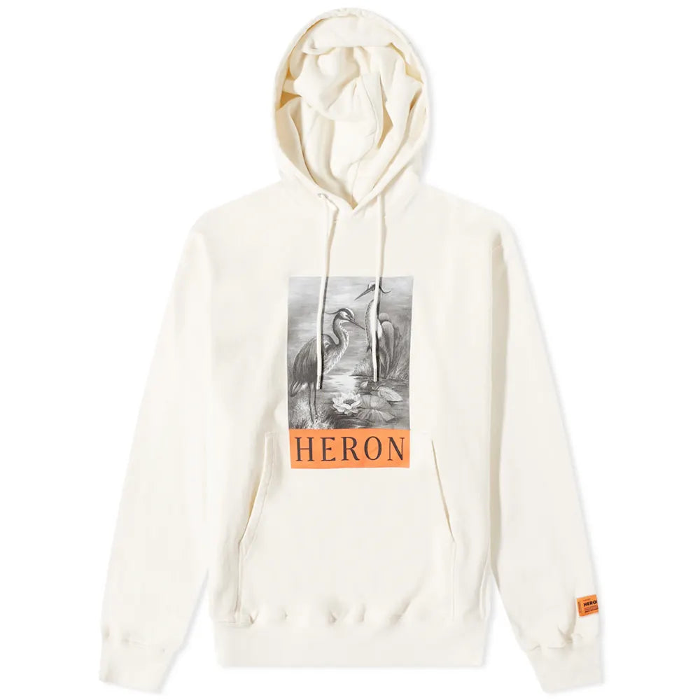 Heron Preston White Heron Print Hoodie