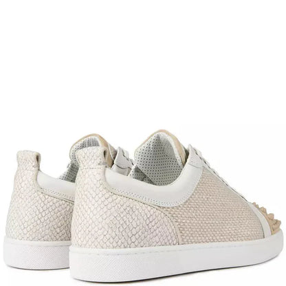 Christian Louboutin Louis Junior Spikes Canvas Sneakers