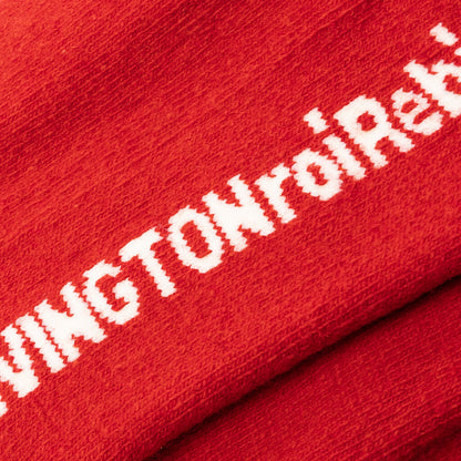 123 Socks - Red/Vintage White