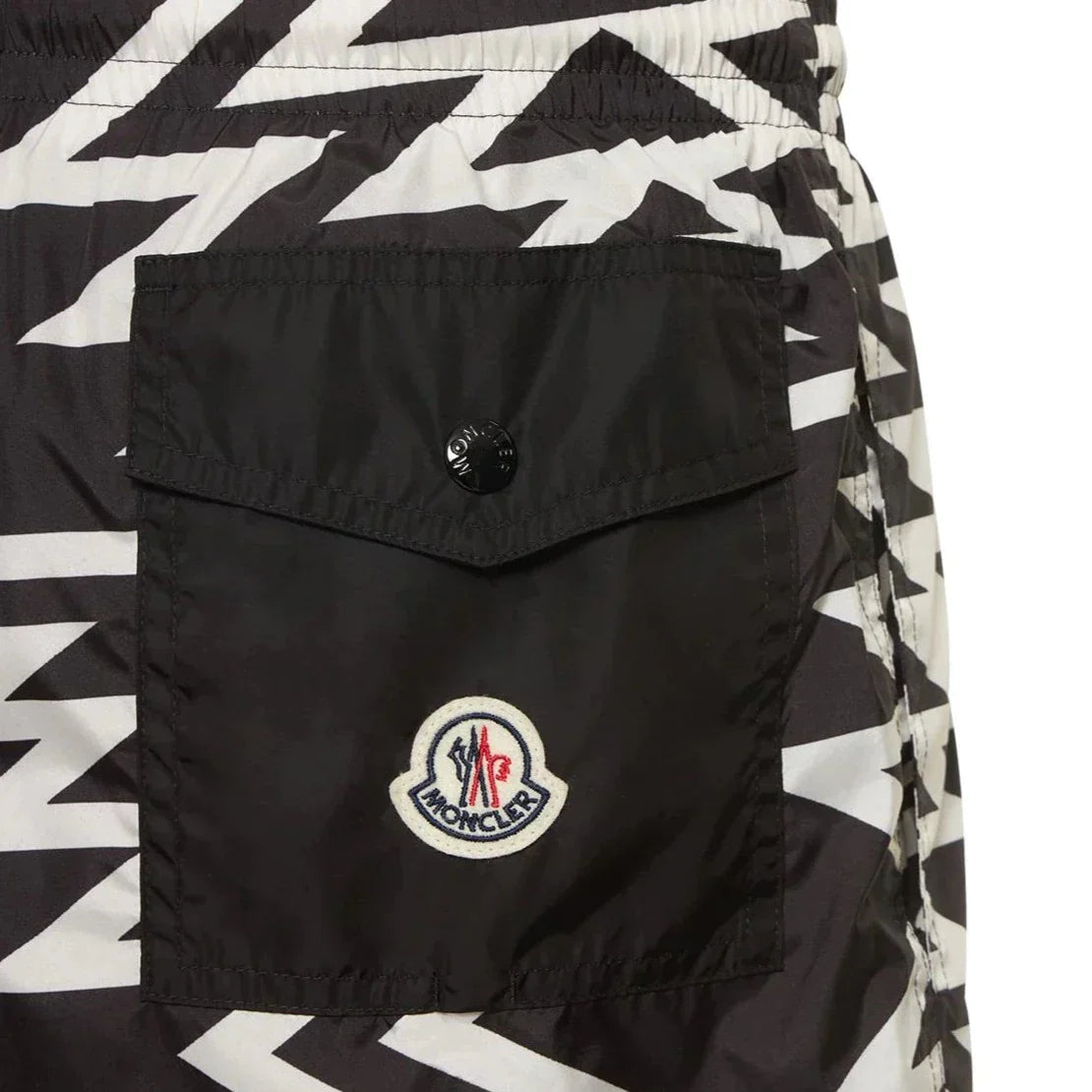 Moncler Black & White Swimshorts